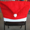 6pcs Santa Claus Hat Chair Cover Christmas Decoration for Home Party Holiday