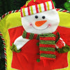 Christmas Chair Cover Three-dimensional Snowman Doll for Dinner Decor