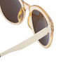 Chic Transparent Frame Alloy Splice Sunglasses For Women