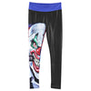 Sexy Women Tights Active Yoga Running Cartoon and Rainbow Pattern Mid Waist Pants