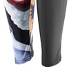 Sexy Women Tights Active Yoga Running Cartoon and Rainbow Pattern Mid Waist Pants