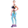 Sexy Women Tights Active Yoga Running Cartoon and Rainbow Pattern Mid Waist Pants