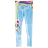 Sexy Women Tights Active Yoga Running Cartoon and Rainbow Pattern Mid Waist Pants