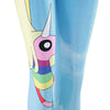 Sexy Women Tights Active Yoga Running Cartoon and Rainbow Pattern Mid Waist Pants