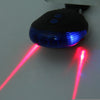 3 LED Lamp Cycling Bicycle Bike Taillight Warning Flashing Light with Dual Laser Lines
