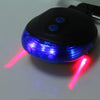3 LED Lamp Cycling Bicycle Bike Taillight Warning Flashing Light with Dual Laser Lines