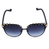 Stylish Women's Diamond Shape Alloy Embellished Sunglasses