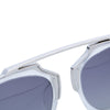 Chic Alloy Bar and Black Frame Design Sunglasses For Women