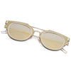 Chic Retro Metal Full Frame Sunglasses For Women