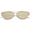 Chic Retro Metal Full Frame Sunglasses For Women