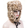 Chic Faux Fur and Ribbons Decorated Leopard Pattern Trapper Hat For Women