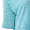 Stylish Round Neck Three Quarter Sleeve Irregular Hem Back Slit Women T-Shirt