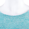 Stylish Round Neck Three Quarter Sleeve Irregular Hem Back Slit Women T-Shirt