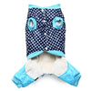 Four Feet Pet Dog Cotton-padded Clothes Girl Design Back Pocket Warm Coat