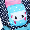 Four Feet Pet Dog Cotton-padded Clothes Girl Design Back Pocket Warm Coat
