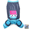 Four Feet Pet Dog Cotton-padded Clothes Girl Design Back Pocket Warm Coat