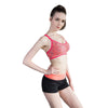 Active Elastic Waist Color Block Shorts for Women