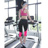 Active U-Neck Zippered Wireless Color Block Ladies Racerback Crop Top