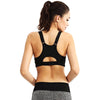 Active U-Neck Pure Color Zippered Racerback Crop Top for Women