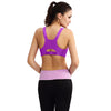Active U-Neck Pure Color Zippered Racerback Crop Top for Women