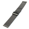 22mm Men Women Stainless Steel Mesh Watch Strap Folding Clasp with Safety Bracelet