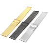20mm Men Women Stainless Steel Mesh Watch Strap Folding Clasp with Safety Bracelet
