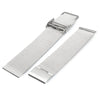 18mm Men Women Stainless Steel Mesh Watch Strap Folding Clasp with Safety Bracelet
