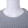 Stylish Round Collar Long Sleeve Color Bowknot Design Women's Sweater Dress