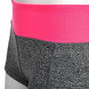 Active Elastic Waist Color Block Shorts for Women