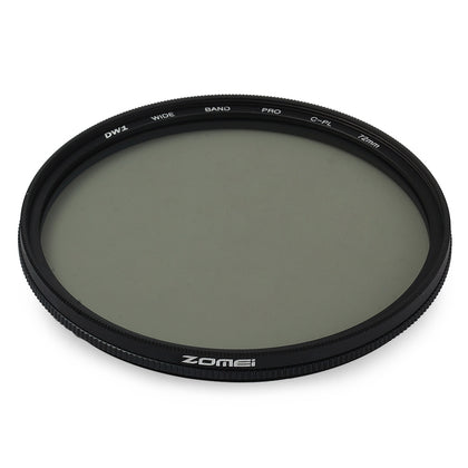 Zomei 72mm Ultra Slim Circular Polarizer Glass CPL Filter Lens