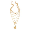 Bohemian Fashion Sequins Shell Pearl Scallop Combination Multi-Layer Necklace