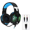 KOTION EACH G1100 3.5mm Vibration Function Professional Gaming Headphone Games Headset with Mic Stereo Bass Breathing LED Light for PC Gamer