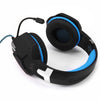 KOTION EACH G1100 3.5mm Vibration Function Professional Gaming Headphone Games Headset with Mic Stereo Bass Breathing LED Light for PC Gamer