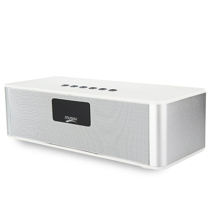 MUSKY DY21L HIFI Wireless  V4.0 Bluetooth Stereo Speaker with LED Display Multimedia Time Alarm FM Mode