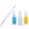 Beauty 3 Candy Colors Smooth Set Nail Art DIY Nail Polish Kit with Nail Art pen
