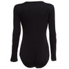 Sexy V-Neck Long Sleeve Criss Cross Pure Color Romper for Women