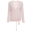 Chic Scoop Collar Long Sleeve Multi-Way Solid Clor Lace Up T-Shirt for Women