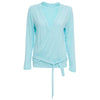 Chic Scoop Collar Long Sleeve Multi-Way Solid Clor Lace Up T-Shirt for Women