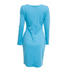 Elegant Casual Round Collar Long Sleeve Solid Plus Size Women Dress