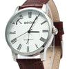 WeiQin W23056 Male Analog Quartz Watch Leather Band 5ATM Water Resistant Small Dial Decorating