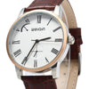 WeiQin W23056 Male Analog Quartz Watch Leather Band 5ATM Water Resistant Small Dial Decorating