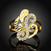 R358-A Nickle Free Antiallergic New Fashion Jewelry White Plated Zircon Ring
