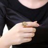 R358-A Nickle Free Antiallergic New Fashion Jewelry White Plated Zircon Ring