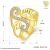 R358-A Nickle Free Antiallergic New Fashion Jewelry White Plated Zircon Ring