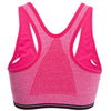 Active U-Neck Zippered Wireless Color Block Ladies Racerback Crop Top