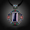 N005-A Women Antique National Style Carving Pendant Necklace