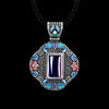 N005-A Women Antique National Style Carving Pendant Necklace