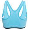Active U-Neck Zippered Wireless Color Block Ladies Racerback Crop Top