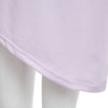 Fashionable Scoop Collar Long Sleeve Color Block Asymmtrical Ladies Dress