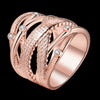 R751 - B New Fashion Jewelry Rose Gold Plated Ring